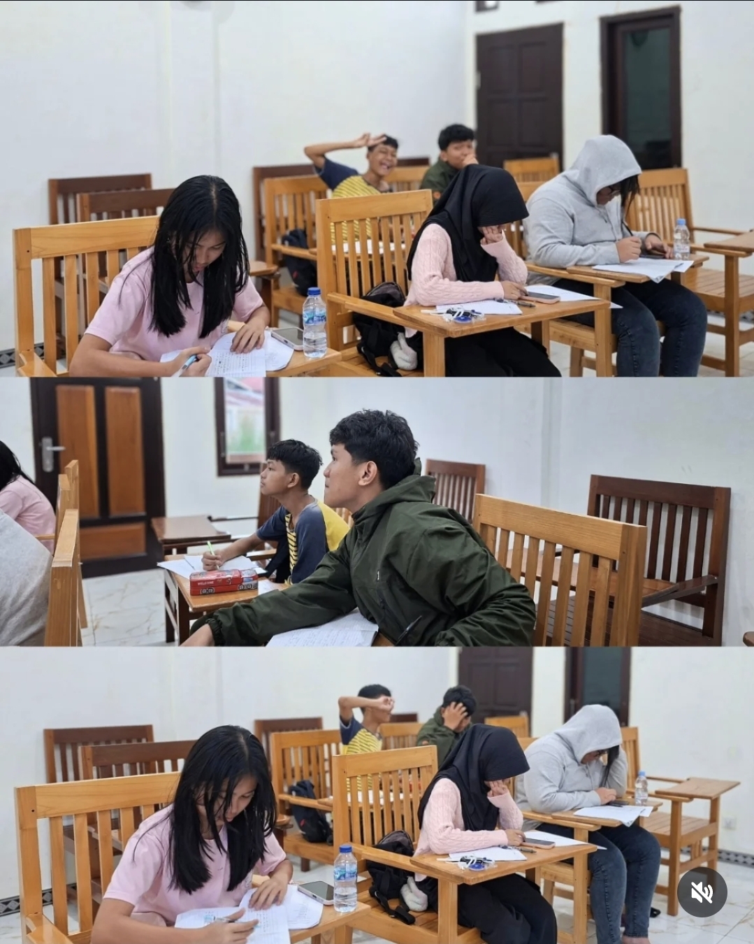 Kegiatan belajar siswa di Bimbel Edumag