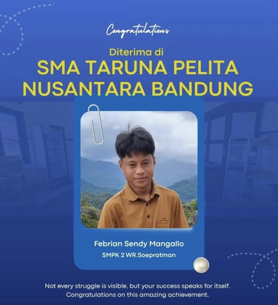 Siswa Edumag setelah melanjutkan ke sekolah tujuan
