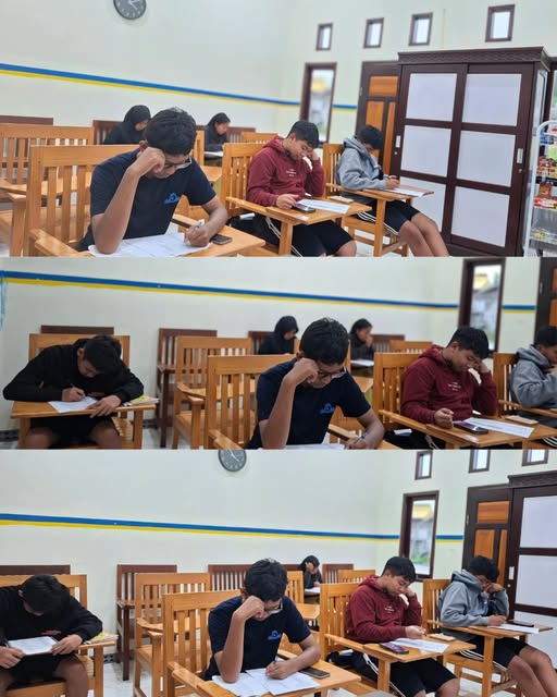 Suasana belajar siswa di Bimbel Edumag
